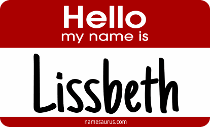 Hello my name is Lissbeth png download