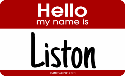 Hello my name is Liston png download
