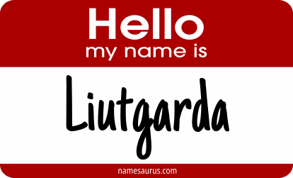 Hello my name is Liutgarda png download