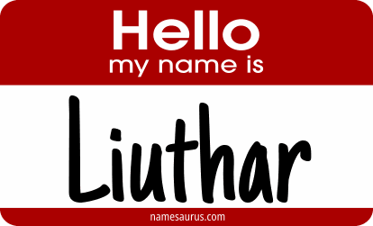 Hello my name is Liuthar png download