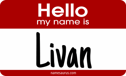 Hello my name is Livan png download