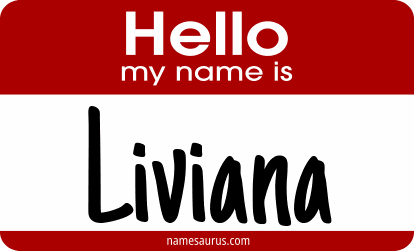 Hello my name is Liviana png download