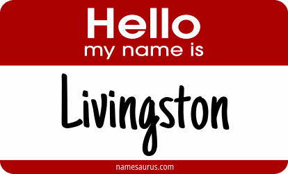 Hello my name is Livingston png download