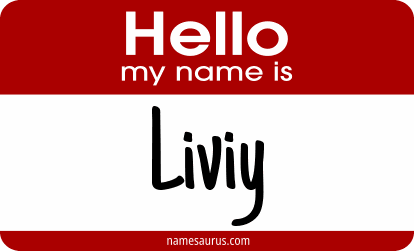Hello my name is Liviy png download