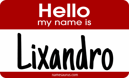 Hello my name is Lixandro png download