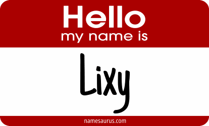Hello my name is Lixy png download