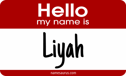 Hello my name is Liyah png download