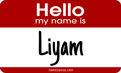 Hello my name is Liyam png download