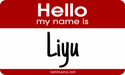 Hello my name is Liyu png download