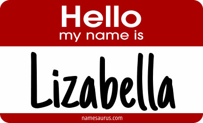Hello my name is Lizabella png download