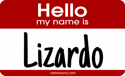 Hello my name is Lizardo png download