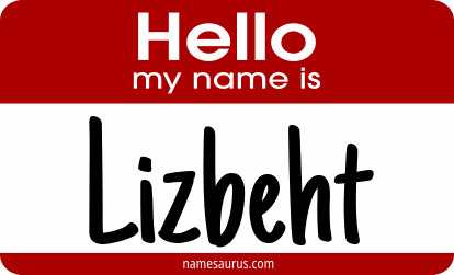 Hello my name is Lizbeht png download