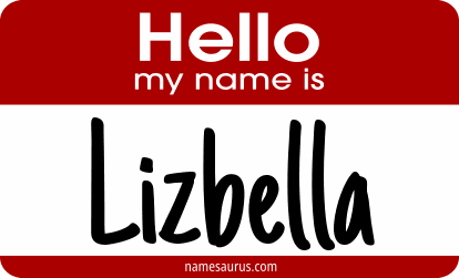 Hello my name is Lizbella png download