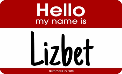 Hello my name is Lizbet png download