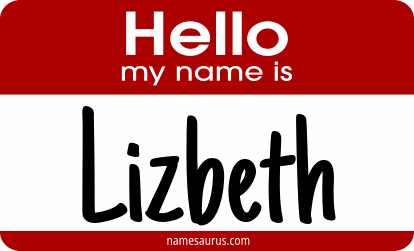 Hello my name is Lizbeth png download