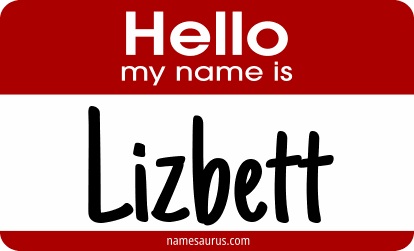 Hello my name is Lizbett png download