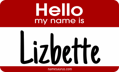 Hello my name is Lizbette png download