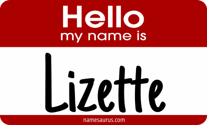 Hello my name is Lizette png download