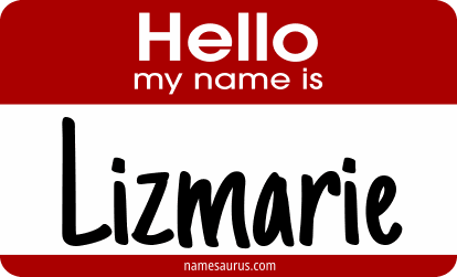 Hello my name is Lizmarie png download