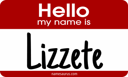 Hello my name is Lizzete png download