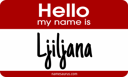 Hello my name is Ljiljana png download