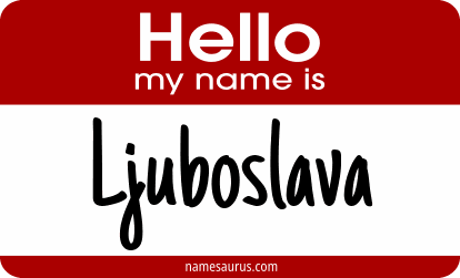 Hello my name is Ljuboslava png download