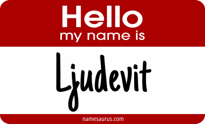 Hello my name is Ljudevit png download