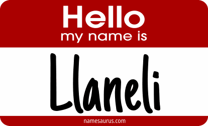 Hello my name is Llaneli png download