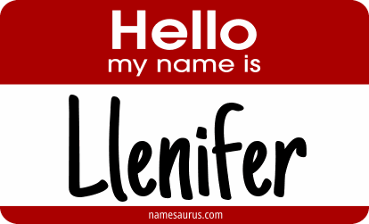 Hello my name is Llenifer png download