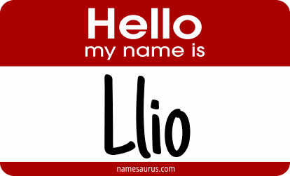 Hello my name is Llio png download