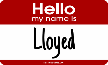 Hello my name is Lloyed png download