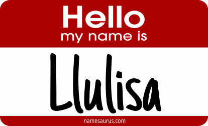 Hello my name is Llulisa png download