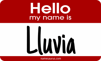 Hello my name is Lluvia png download