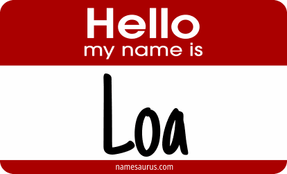 Hello my name is Loa png download