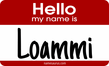 Hello my name is Loammi png download