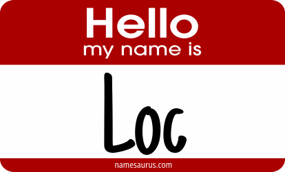 Hello my name is Loc png download