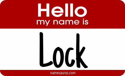 Hello my name is Lock png download