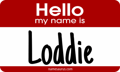 Hello my name is Loddie png download