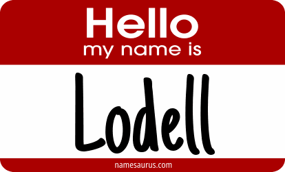 Hello my name is Lodell png download