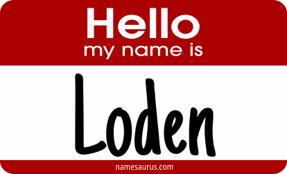Hello my name is Loden png download