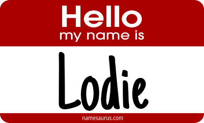 Hello my name is Lodie png download