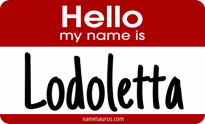 Hello my name is Lodoletta png download