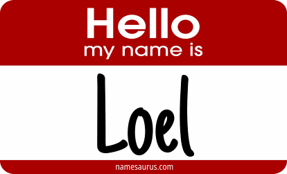 Hello my name is Loel png download
