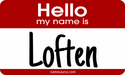 Hello my name is Loften png download