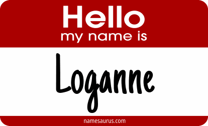 Hello my name is Loganne png download