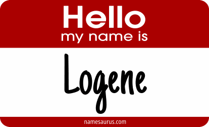 Hello my name is Logene png download