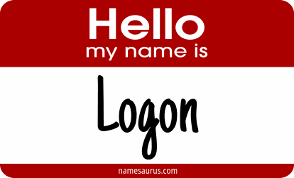 Hello my name is Logon png download
