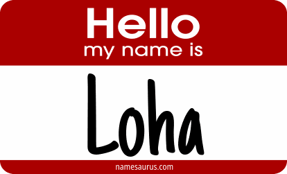 Hello my name is Loha png download