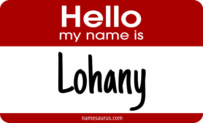 Hello my name is Lohany png download