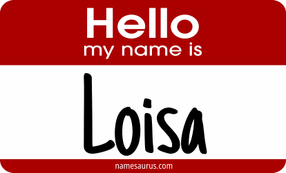 Hello my name is Loisa png download